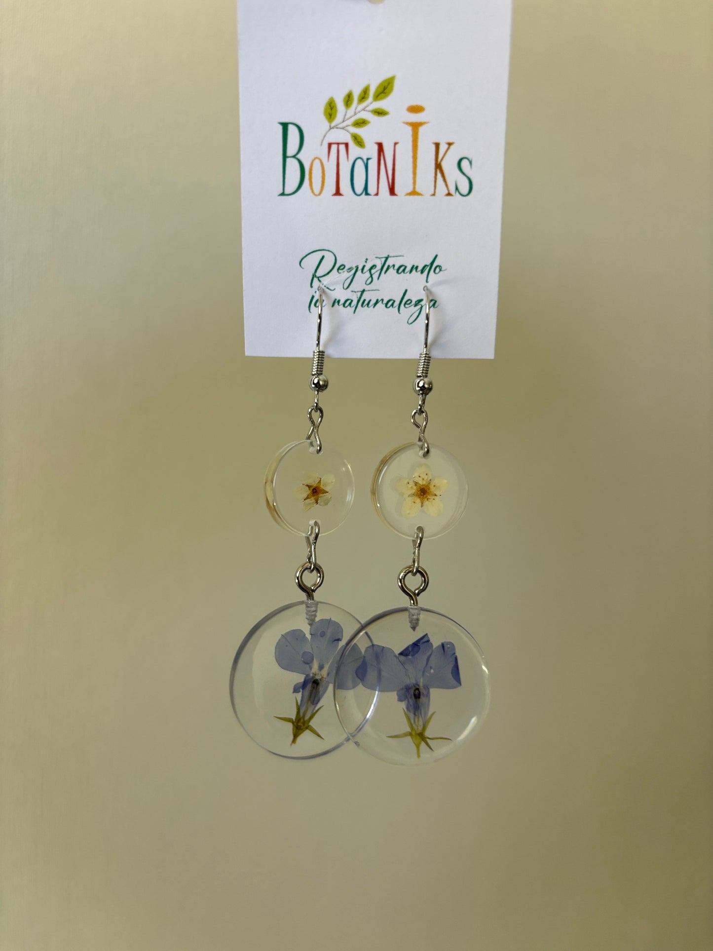 Aros de flores prensadas