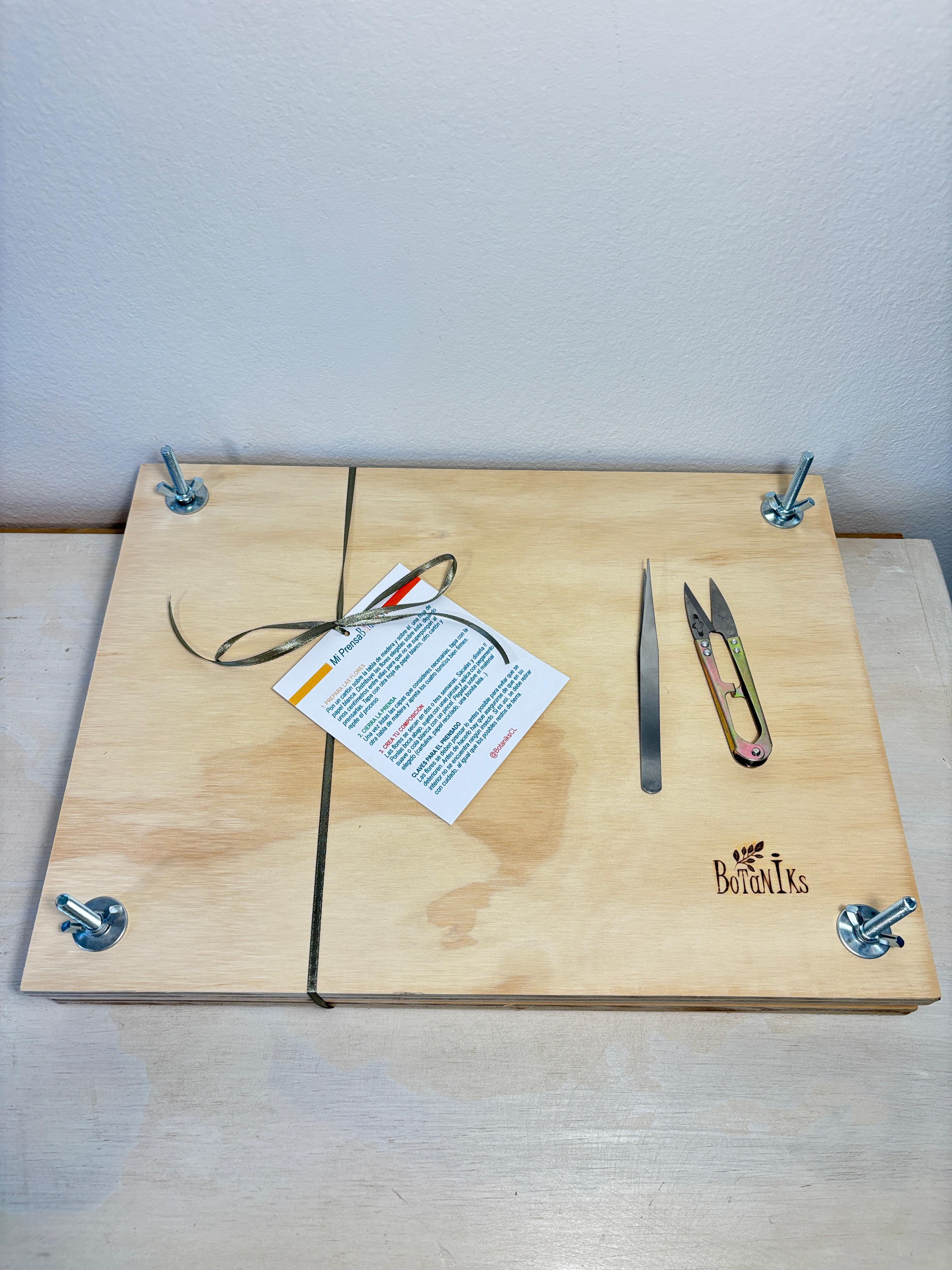 Kit de prensado botánico 38 x 28 cm