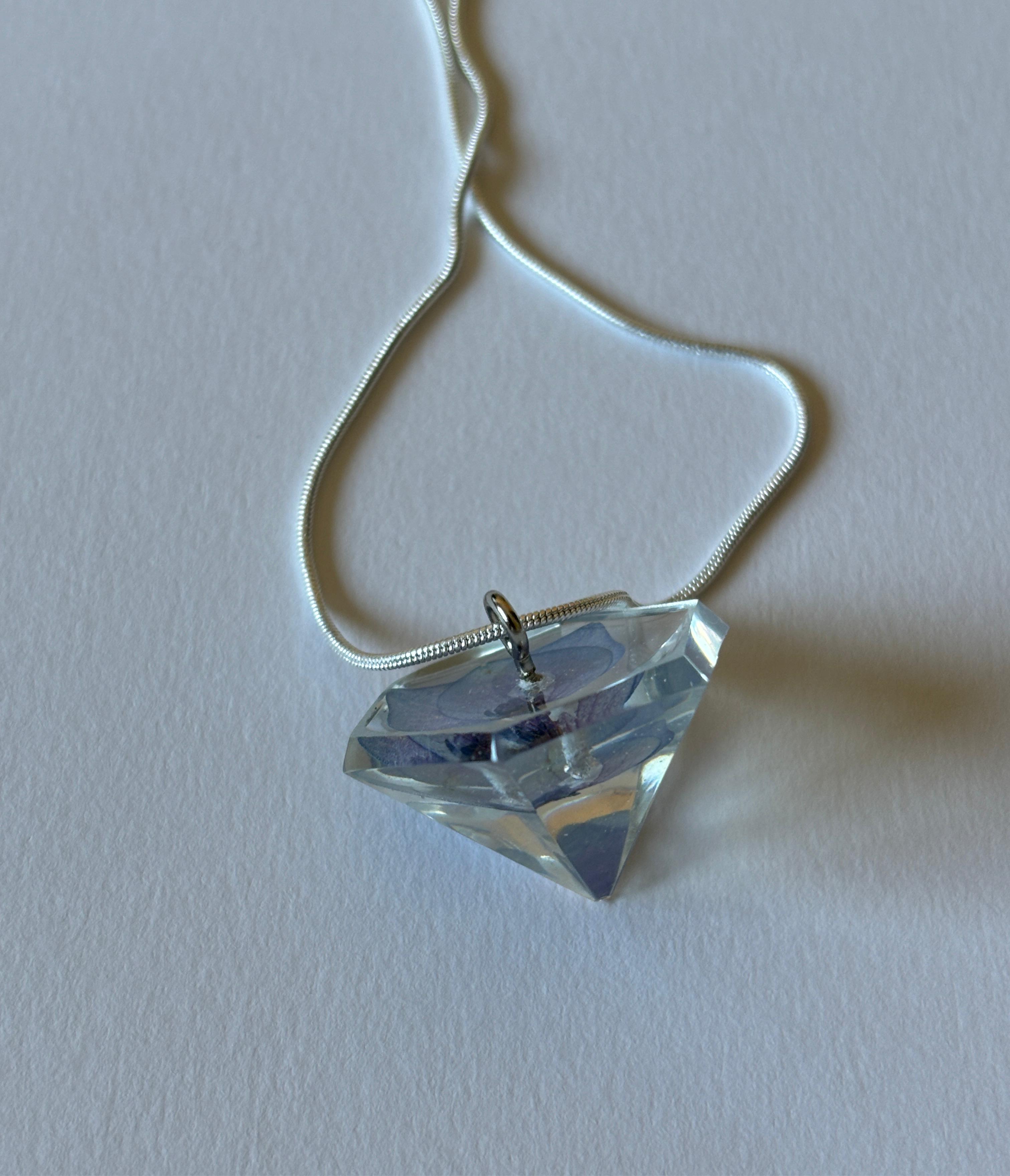Collar tipo diamante II flor