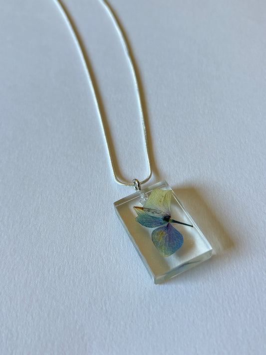 Collar rectangular flor