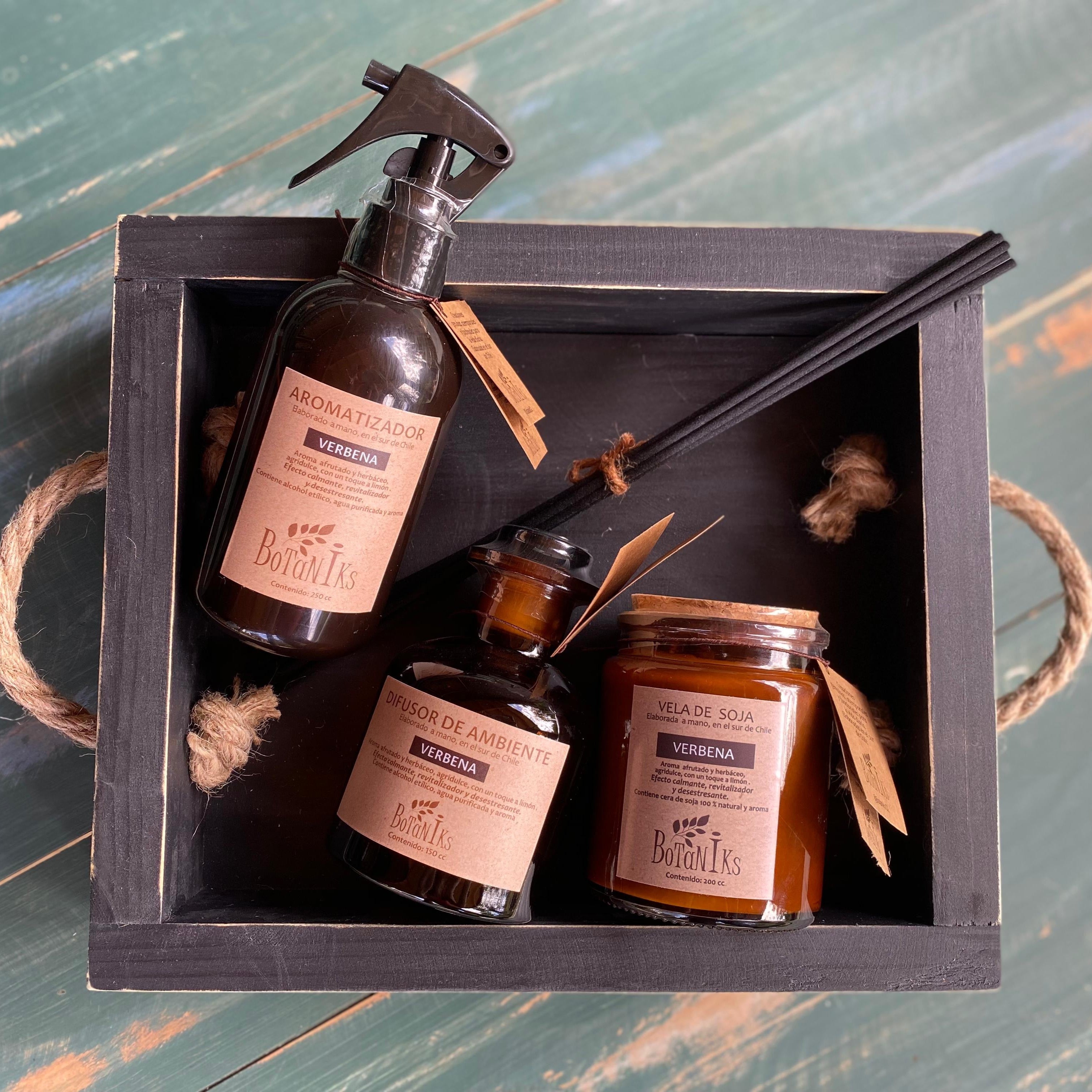 Aromatizador + Difusor ambiente + Vela aromática