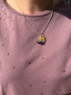 Collar flor prensada VII