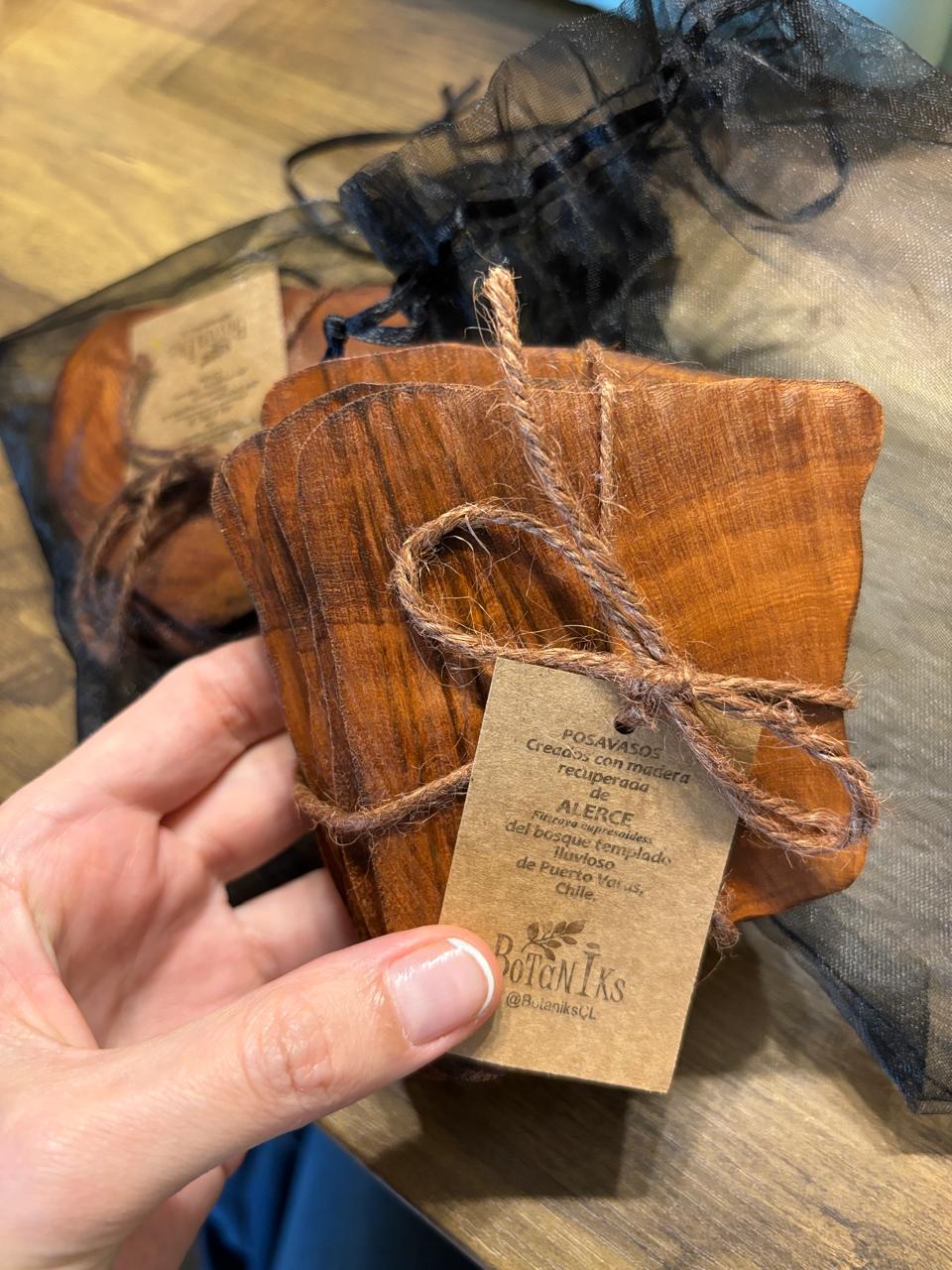 Posavasos madera Alerce