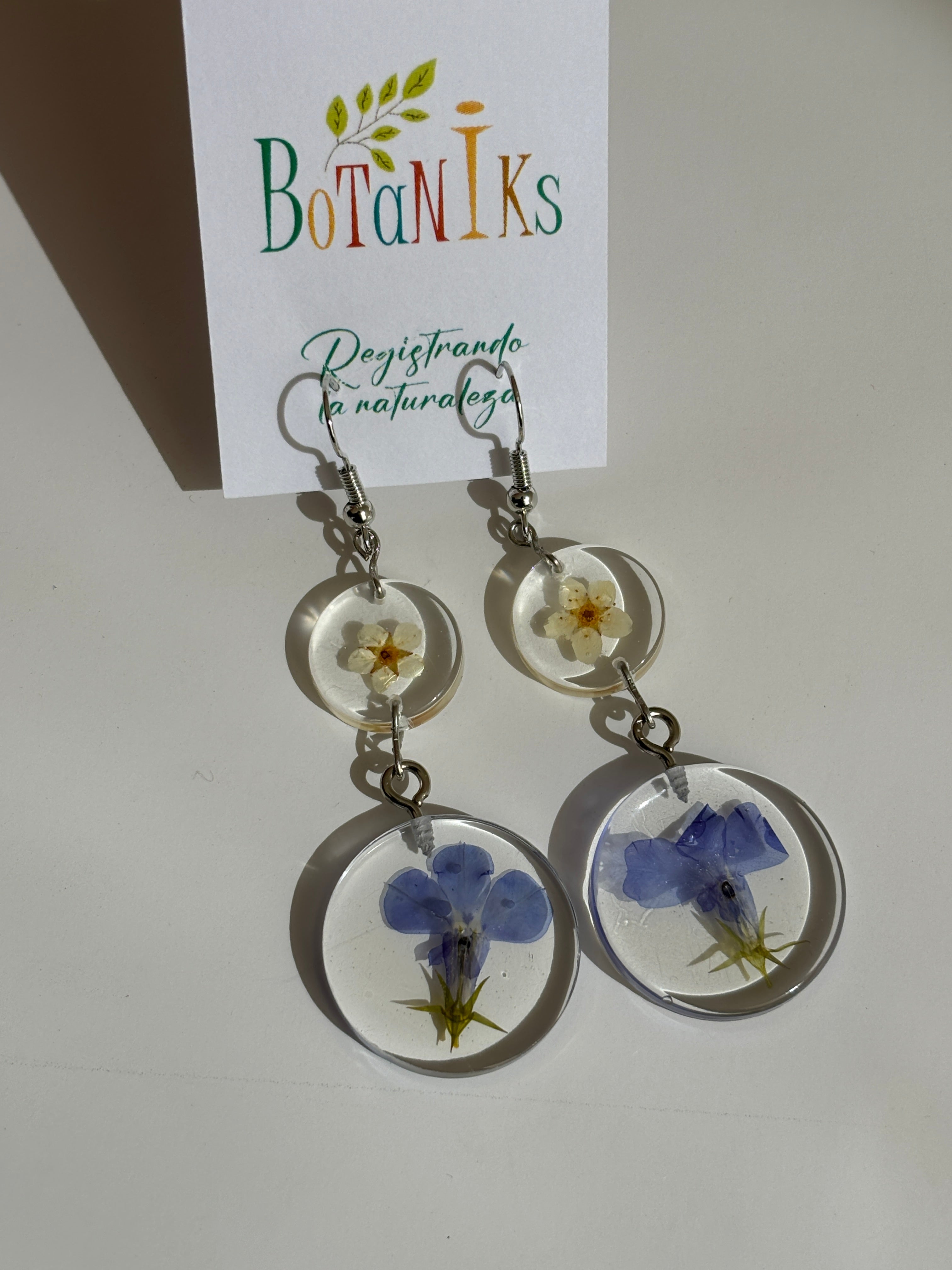 Aros de flores prensadas