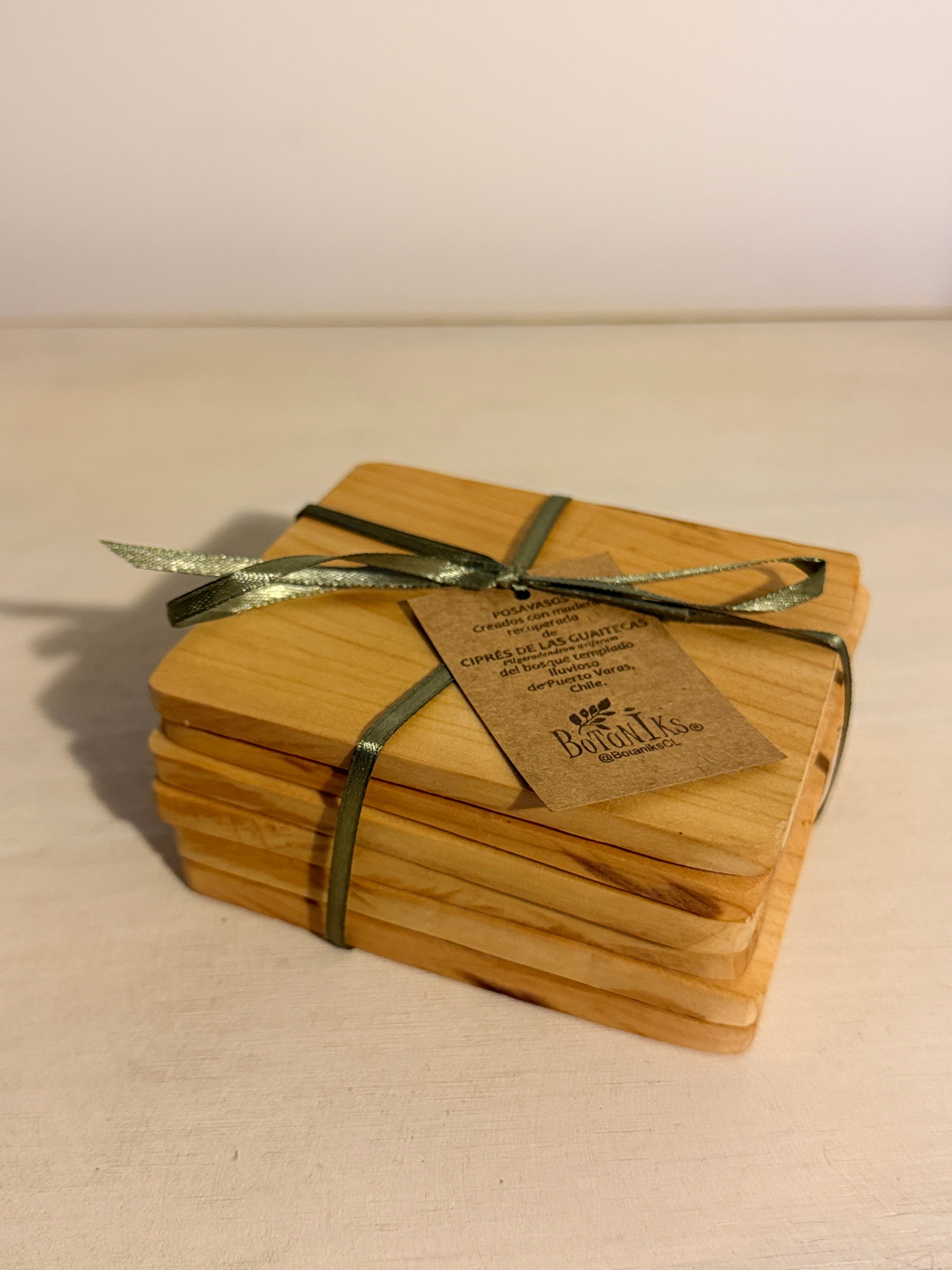 Posavasos madera nativa