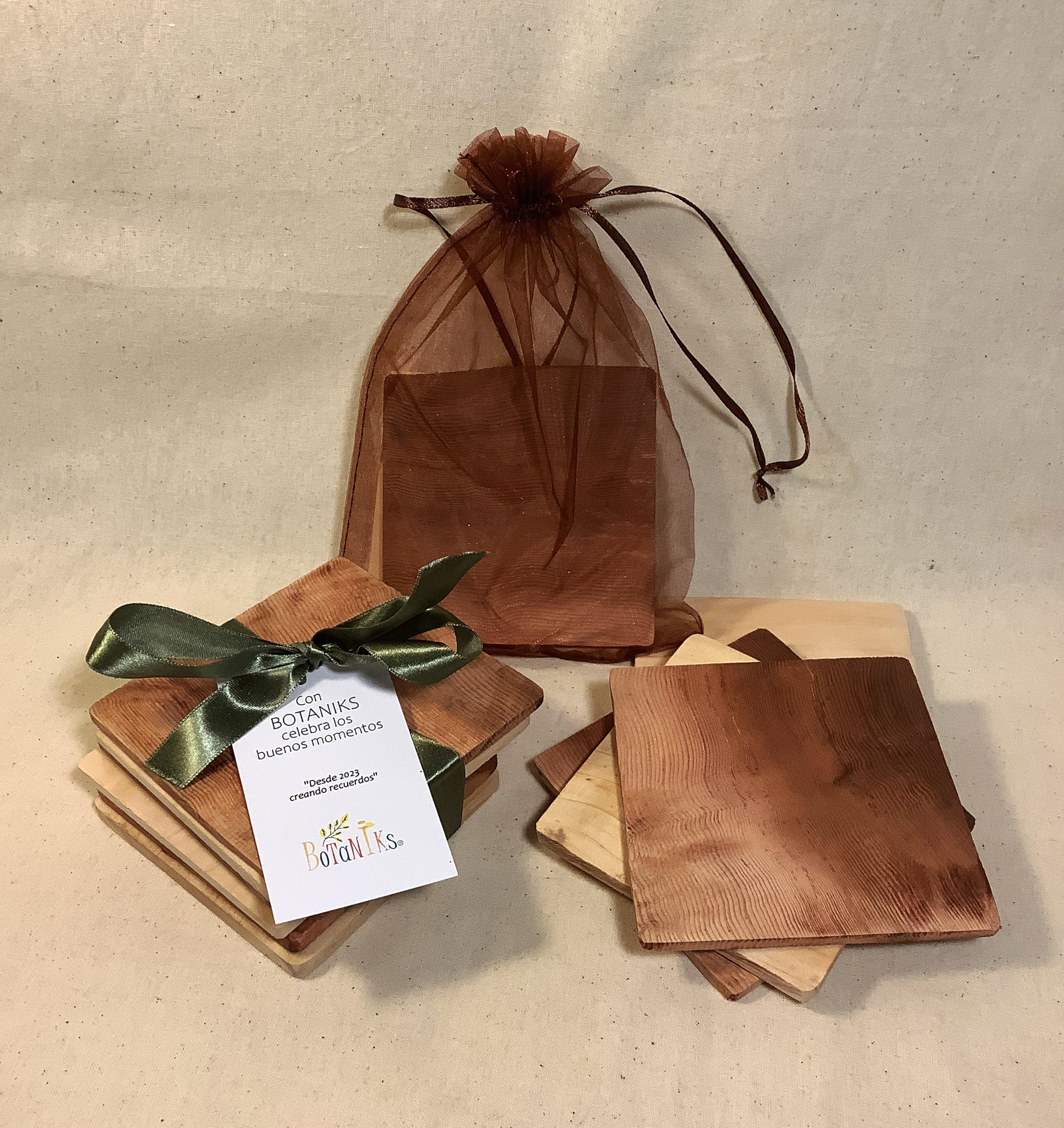 Posavasos madera nativa