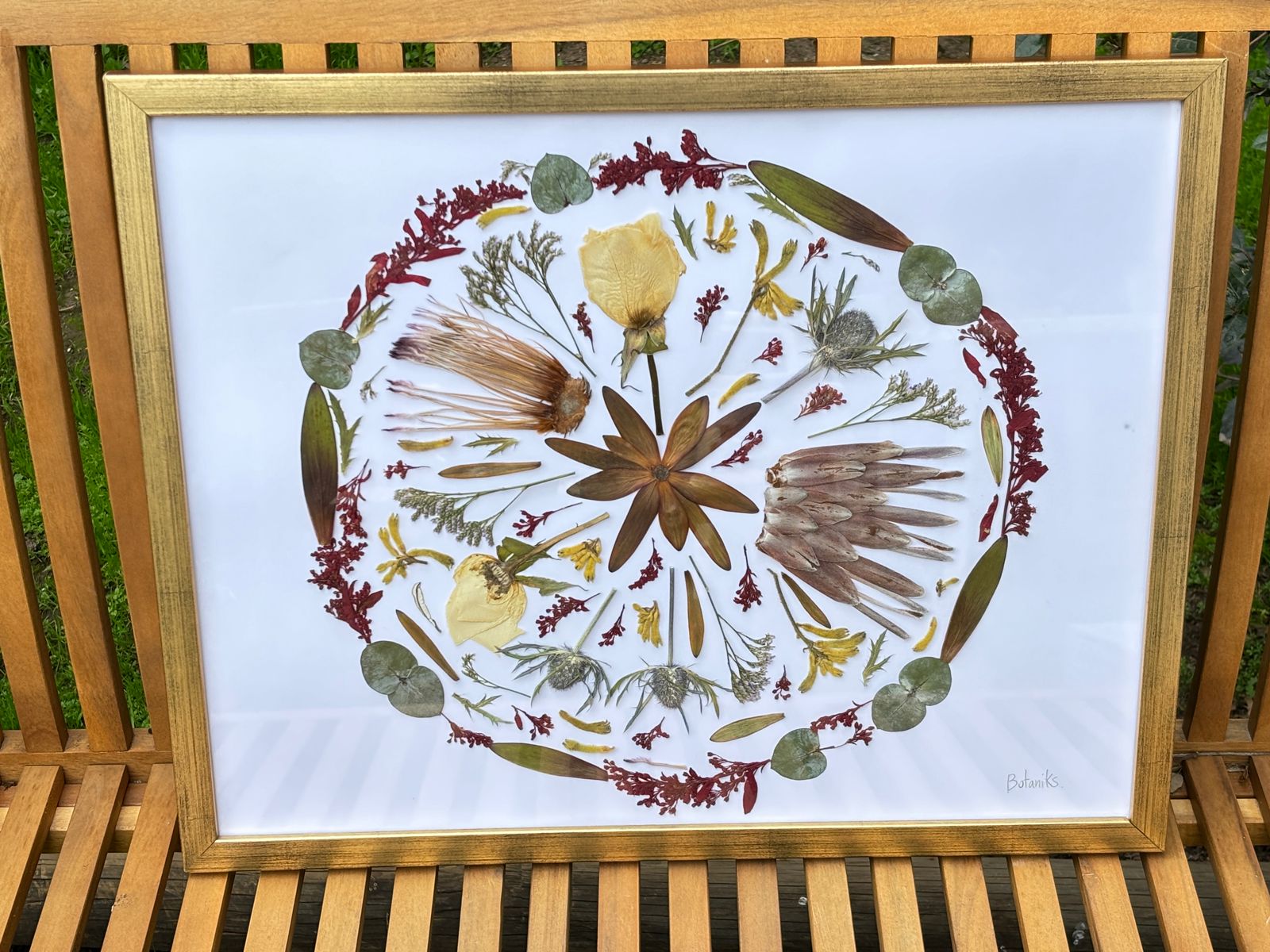 Cuadro Flores Prensadas - RAMO DE NOVIA