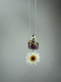 Collar flores prensadas doble