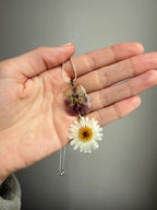 Collar flores prensadas doble