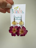 Aros de flores prensadas dobles