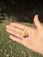 Collar flor prensada VII