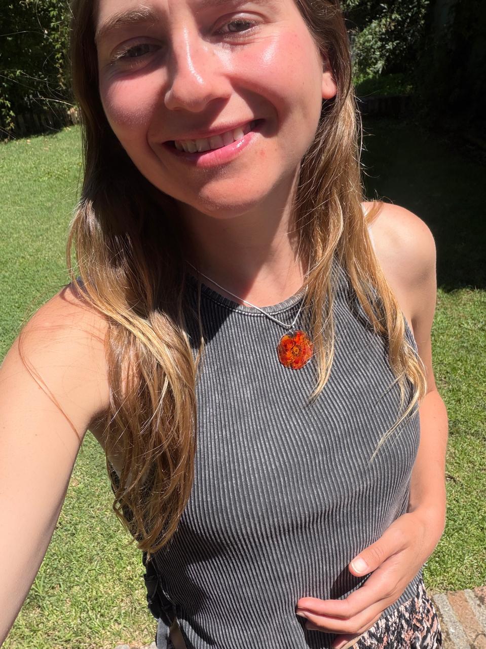 Collar flor prensada II