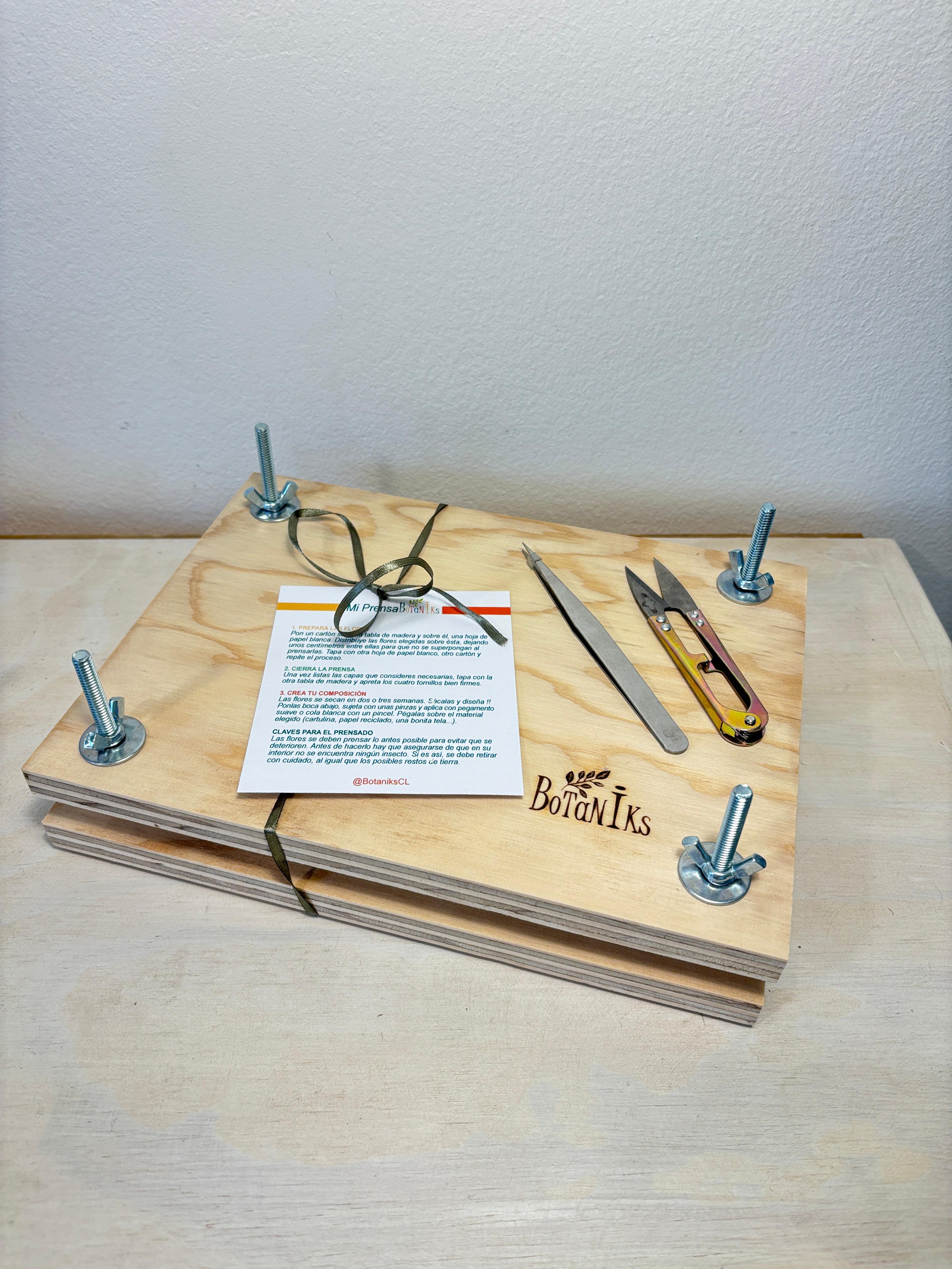Kit de prensado botánico 26 x 19 cm