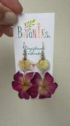 Aros de flores prensadas dobles