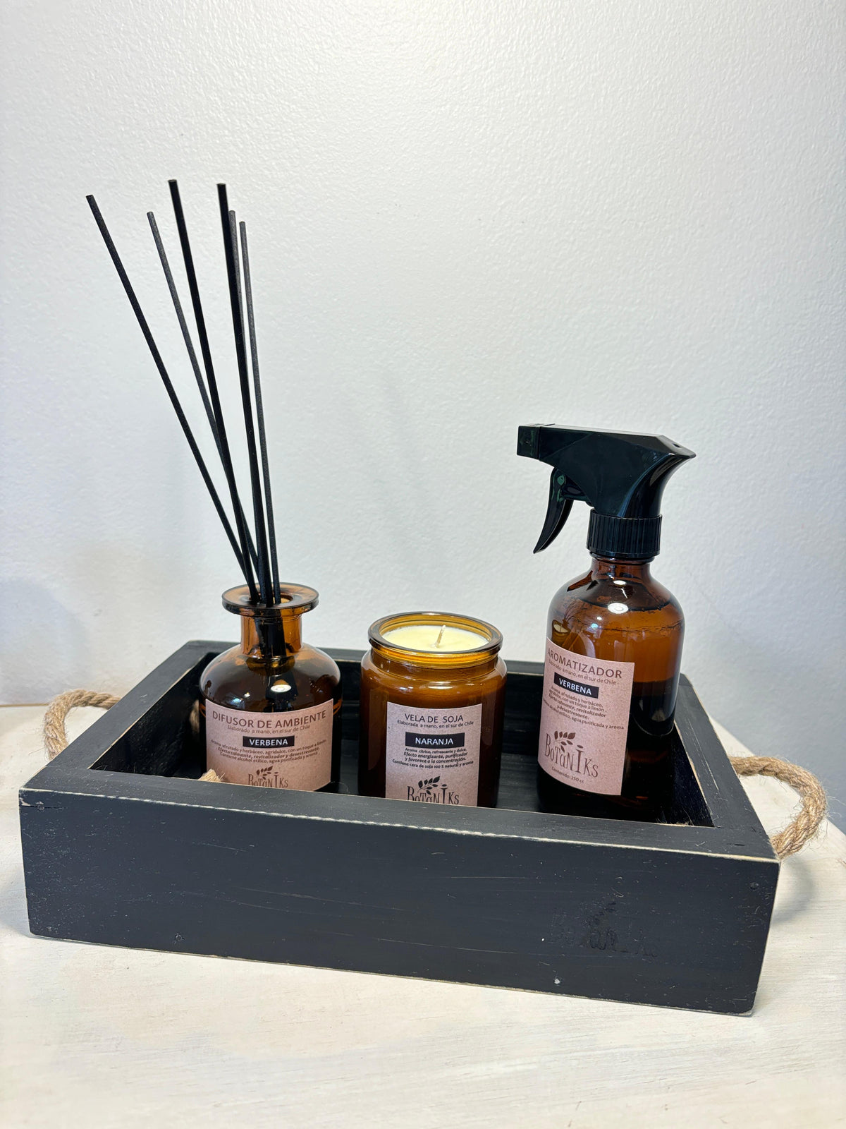 Aromatizador + Difusor ambiente + Vela aromática